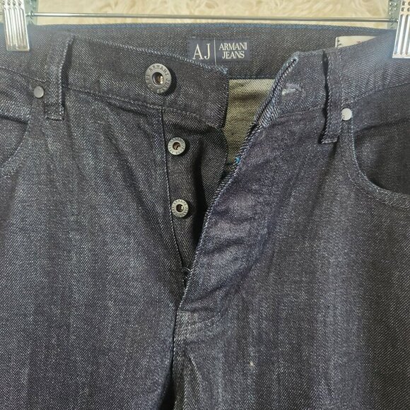 Armani Jeans J21 Dark Wash Button-Fly Denim Jeans Men's 38? Read description - Picture 3 of 7